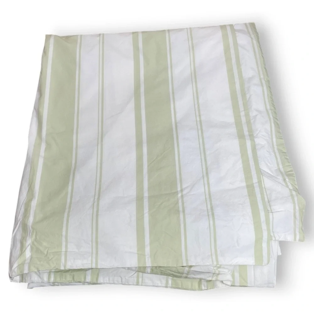 Rachel Ashwell Shabby Chic Couture Vintage Duvet Cover Twin White Green Stripes